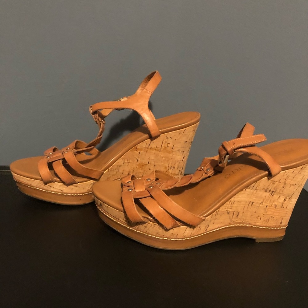 Women Cork Wedges